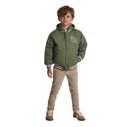 Khaki - Lifestyle - Minoti Boys Embroidered Baseball Varsity Jacket