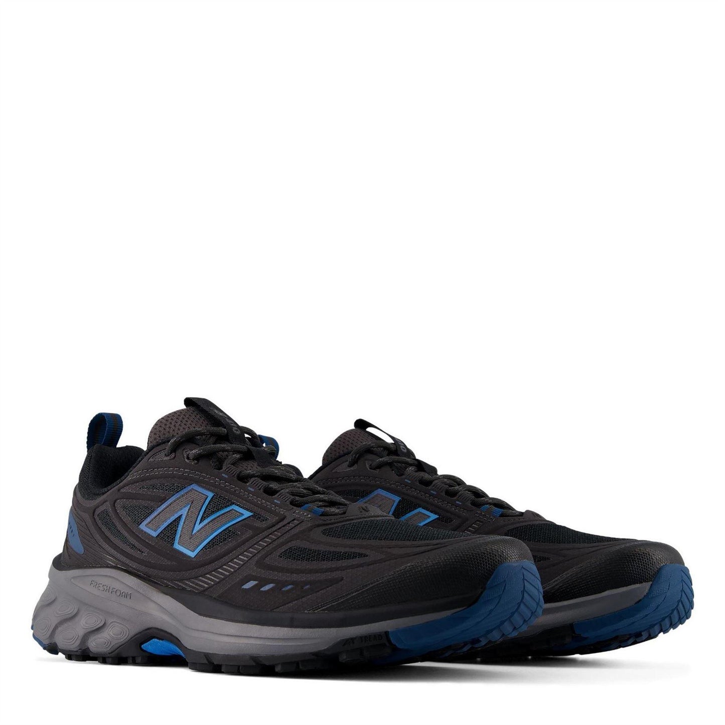 Black-Blue - Side - New Balance Mens Trail 410 Trainers