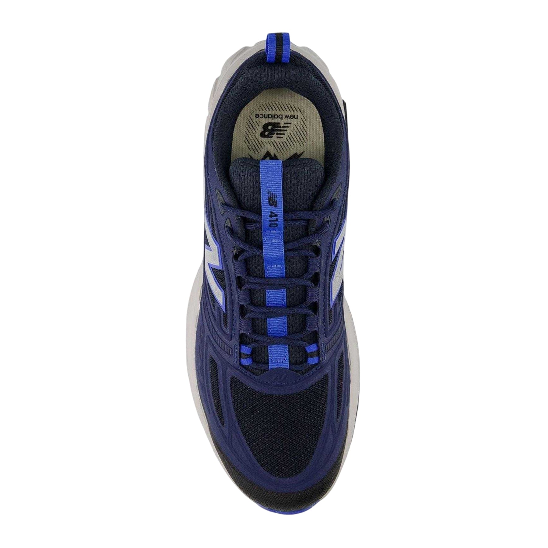 Navy-White - Side - New Balance Mens Trail 410 Trainers
