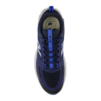 Navy-White - Side - New Balance Mens Trail 410 Trainers