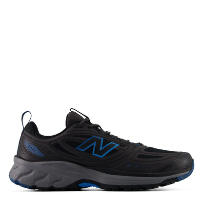 Black-Blue - Front - New Balance Mens Trail 410 Trainers