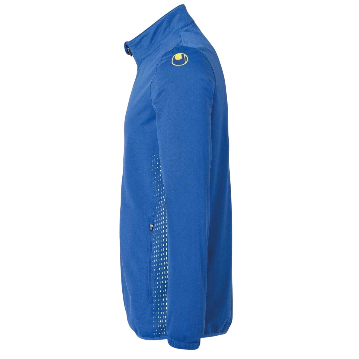 Blue-Lime - Side - UHL Sport Mens Score High-Neck Performance Jacket