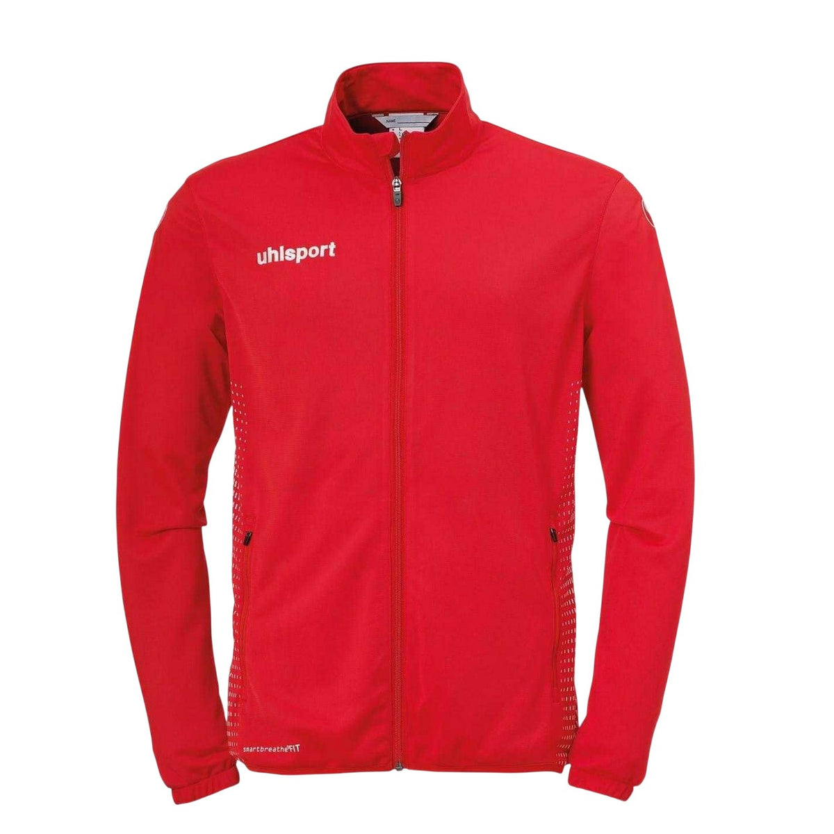Red-White - Front - UHL Sport Mens Score High-Neck Performance Jacket