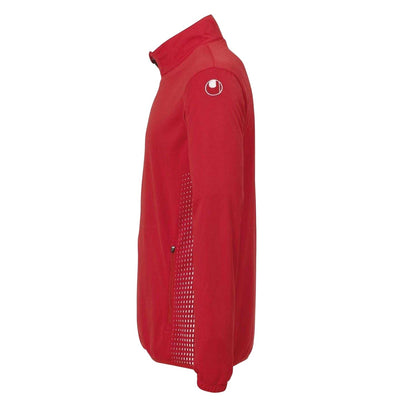 Red-White - Side - UHL Sport Mens Score High-Neck Performance Jacket