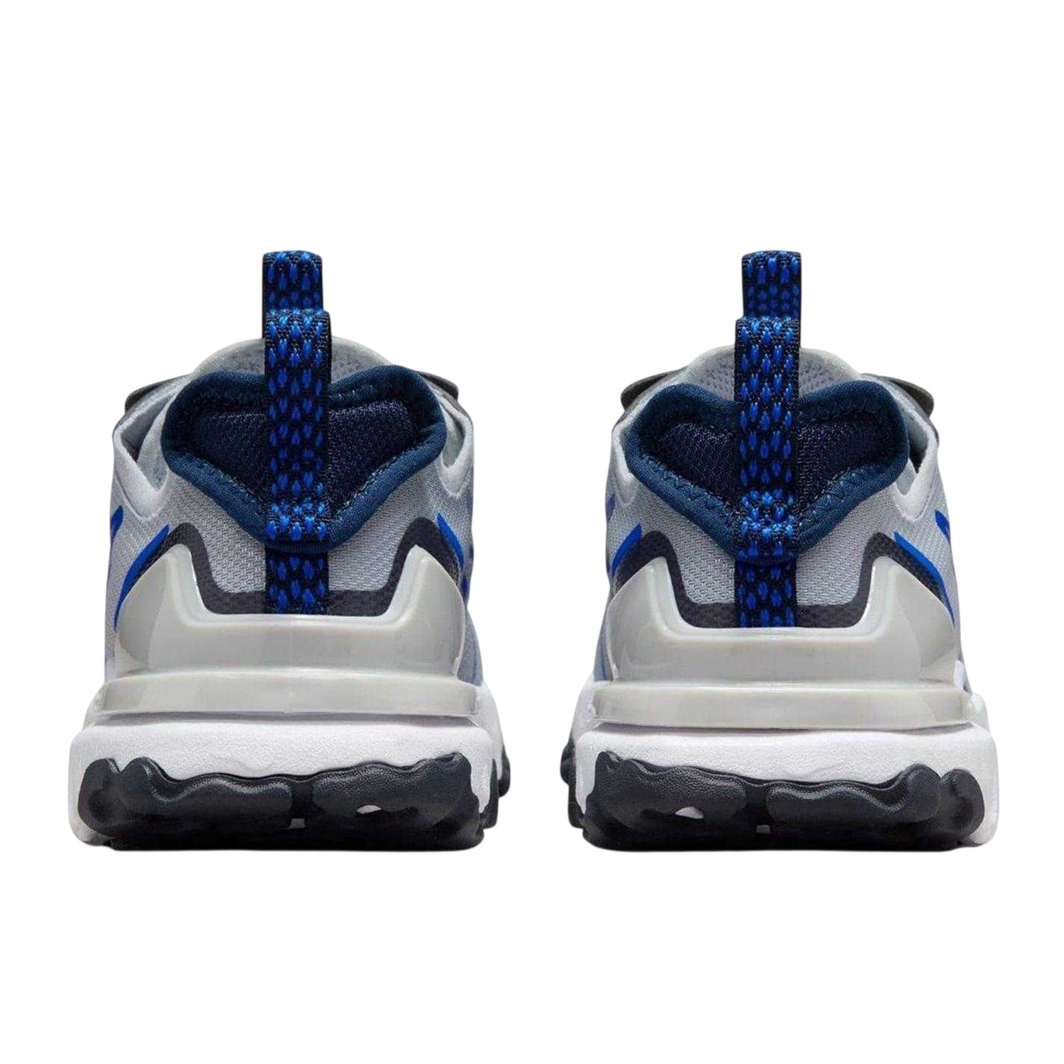 Grey-Blue - Back - Nike Childrens-Kids React Vision Trainers