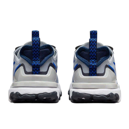 Grey-Blue - Back - Nike Childrens-Kids React Vision Trainers