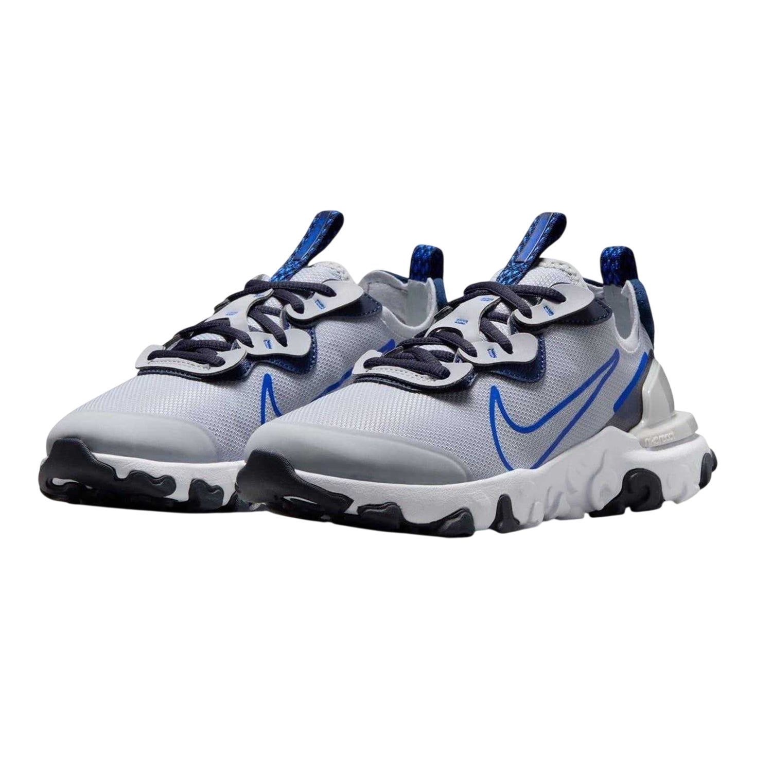 Grey-Blue - Lifestyle - Nike Childrens-Kids React Vision Trainers