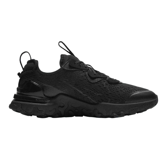 Triple Black - Front - Nike Childrens-Kids React Vision Trainers
