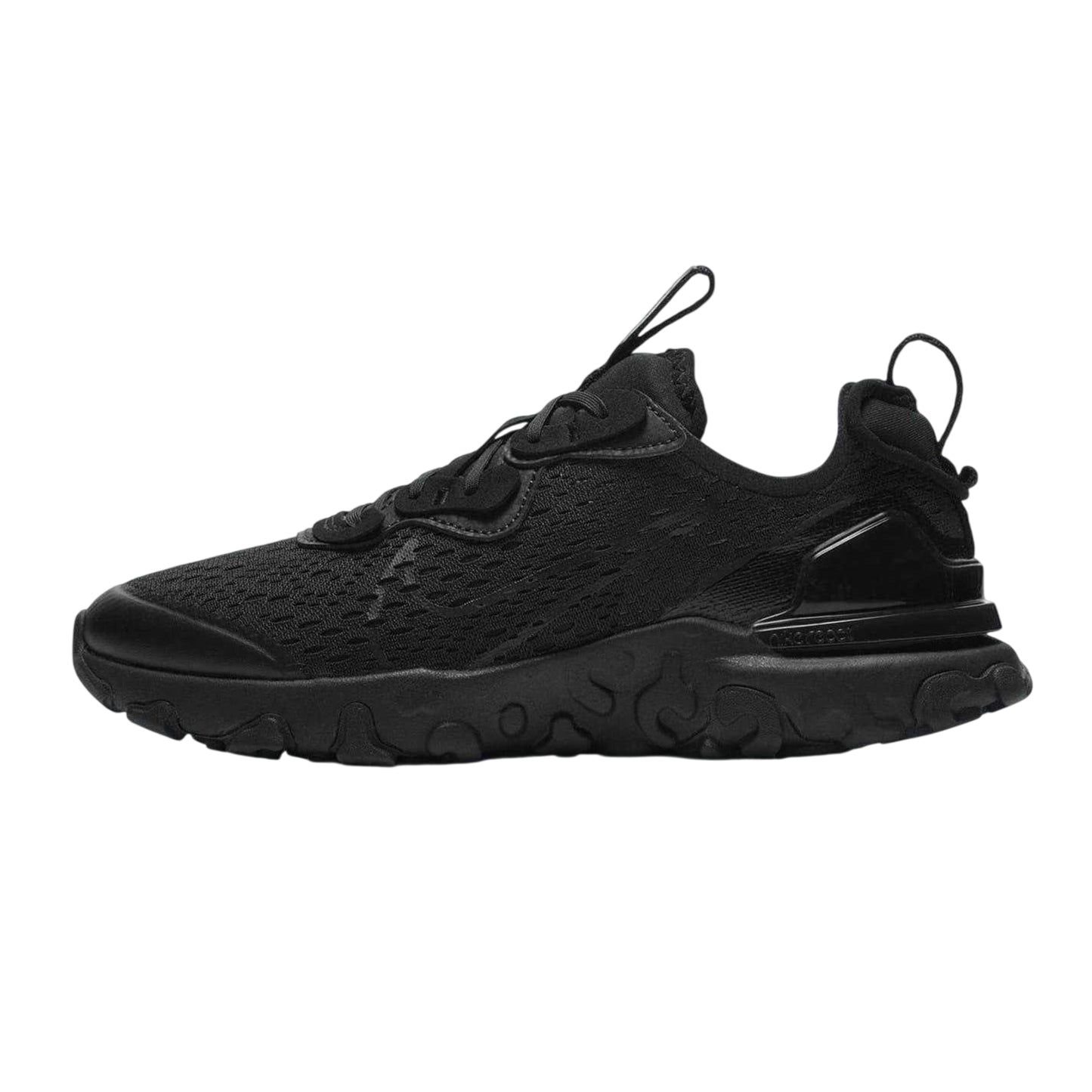Triple Black - Back - Nike Childrens-Kids React Vision Trainers