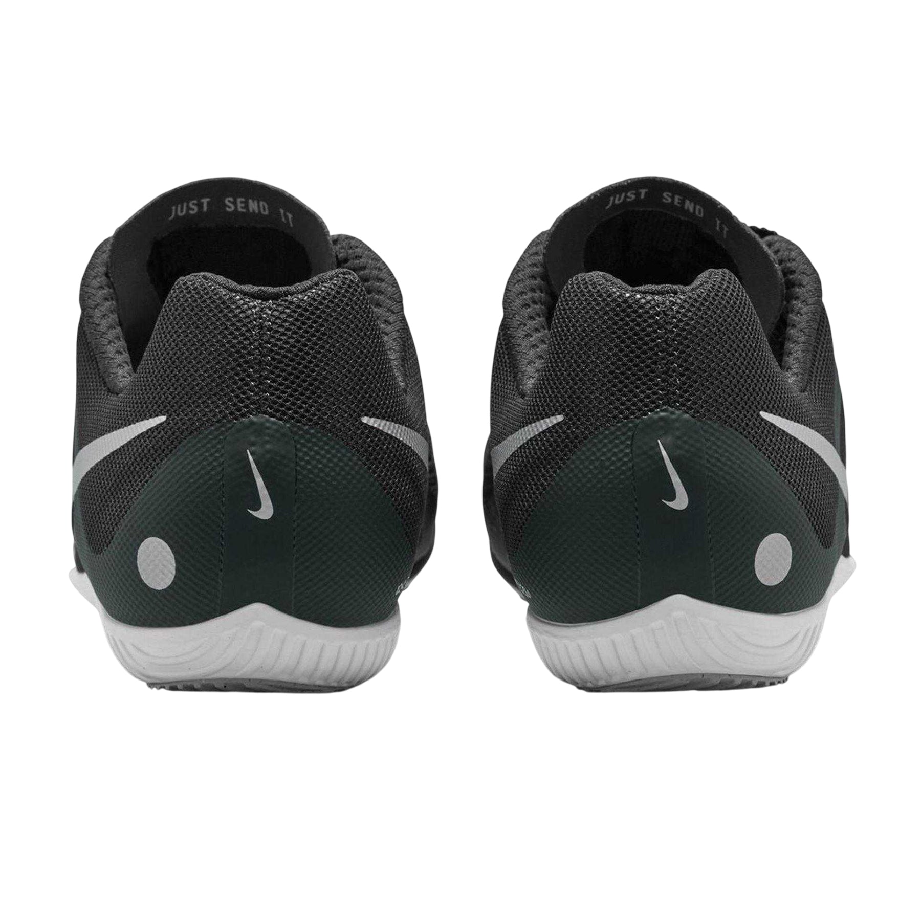 Black-Metallic - Back - Nike Mens Zoom Rival Multi Running Athletic Shoe Spikes