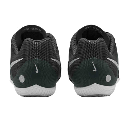 Black-Metallic - Back - Nike Mens Zoom Rival Multi Running Athletic Shoe Spikes