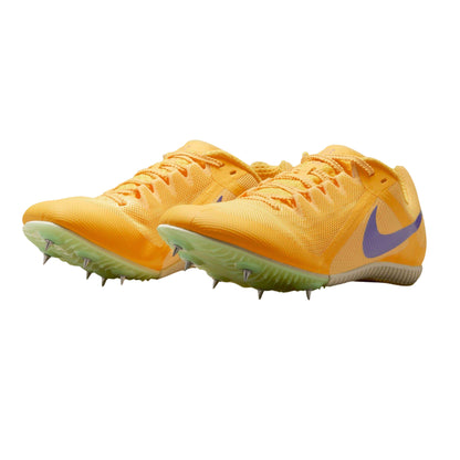 Orange-Citron - Close up - Nike Mens Zoom Rival Multi Running Athletic Shoe Spikes