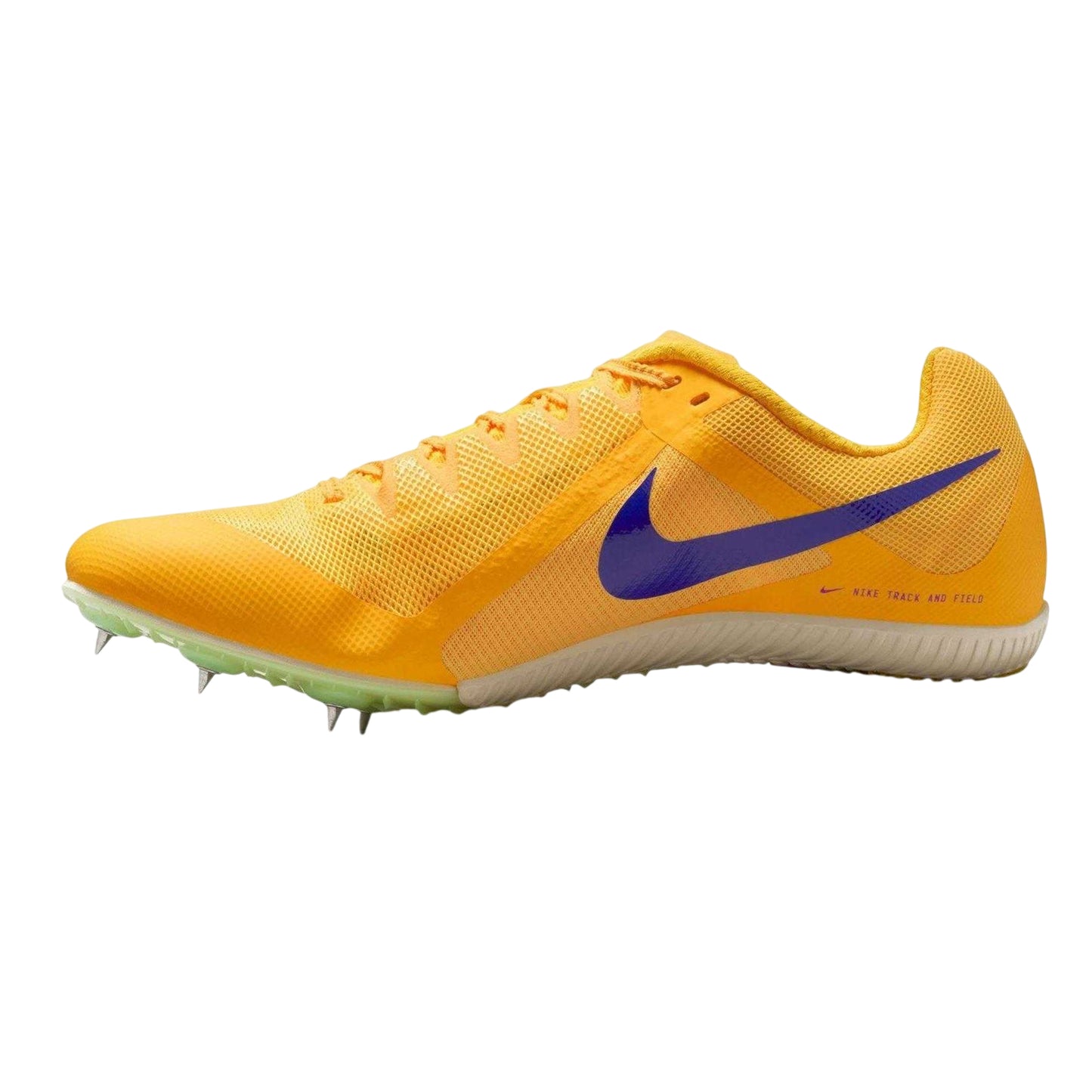 Pulse Olive - Side - Nike Mens Zoom Rival Multi Running Athletic Shoe Spikes