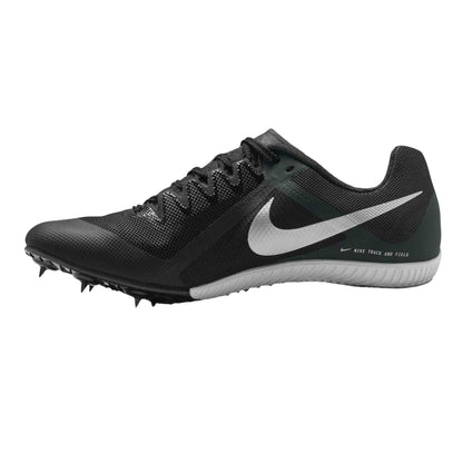 Black-Metallic - Side - Nike Mens Zoom Rival Multi Running Athletic Shoe Spikes