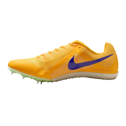 Orange-Citron - Side - Nike Mens Zoom Rival Multi Running Athletic Shoe Spikes