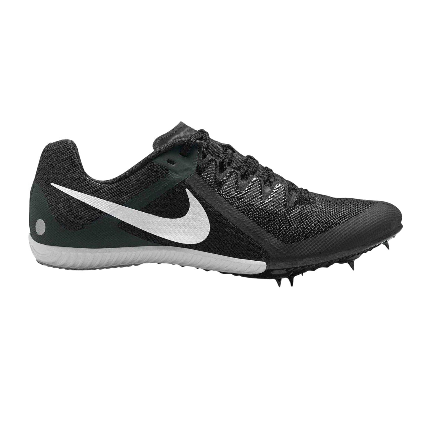 Black-Metallic - Front - Nike Mens Zoom Rival Multi Running Athletic Shoe Spikes
