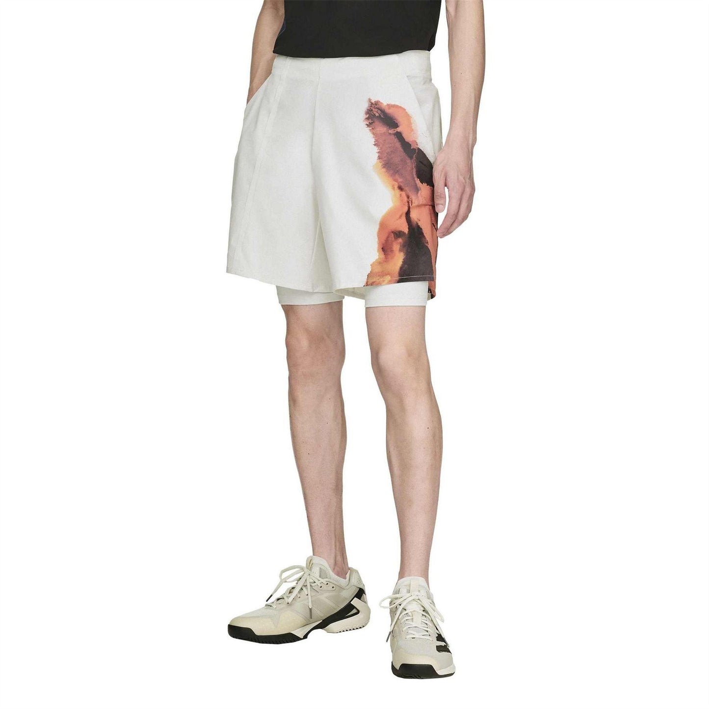 Grey - Lifestyle - Y-3 Mens Logo Tennis Shorts