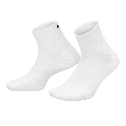 White - Side - Nike Childrens-Kids Unicorn Swoosh Cushioned Ankle Socks