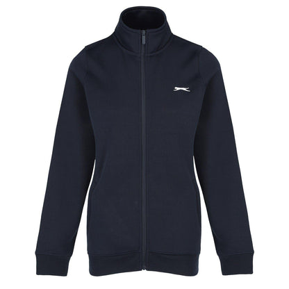 Navy - Front - Slazenger Womens-Ladies Logo Full Zip Jacket