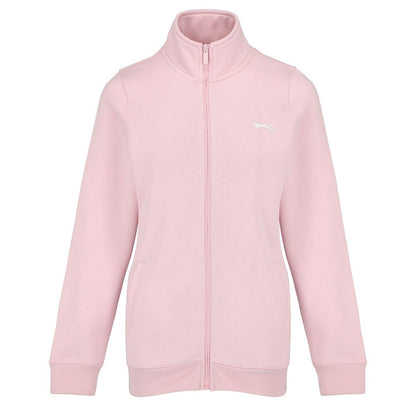Baby Pink - Front - Slazenger Womens-Ladies Logo Full Zip Jacket