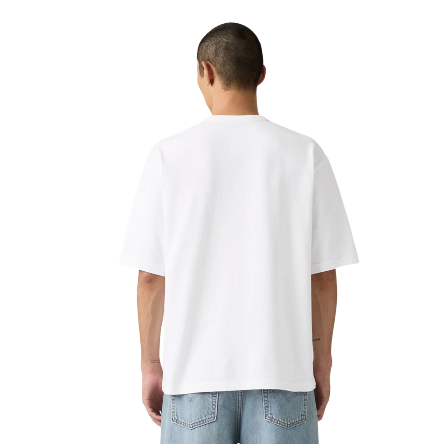 Black - Back - Levis Mens Hayes Plain Boxy T-Shirt