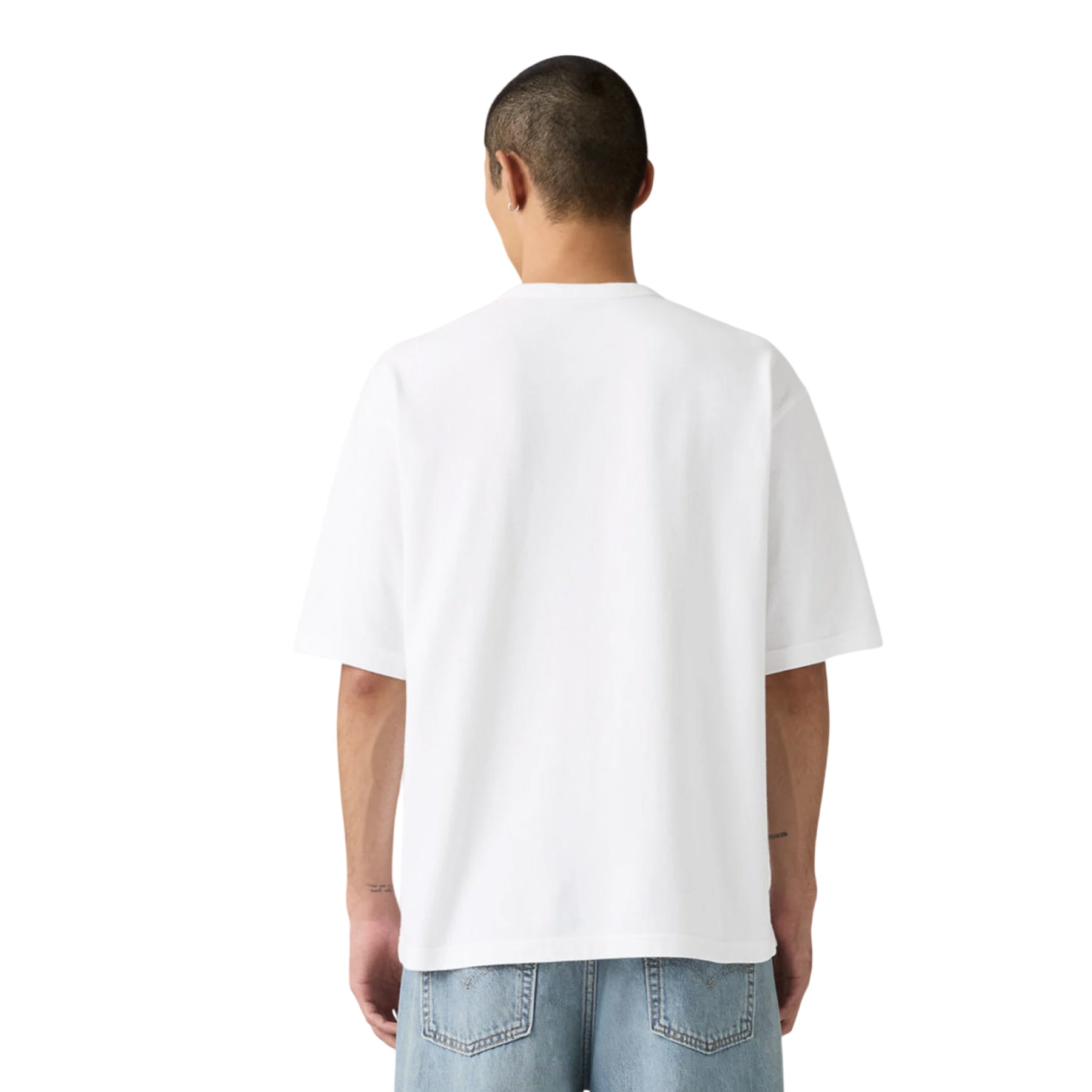 Black - Back - Levis Mens Hayes Plain Boxy T-Shirt