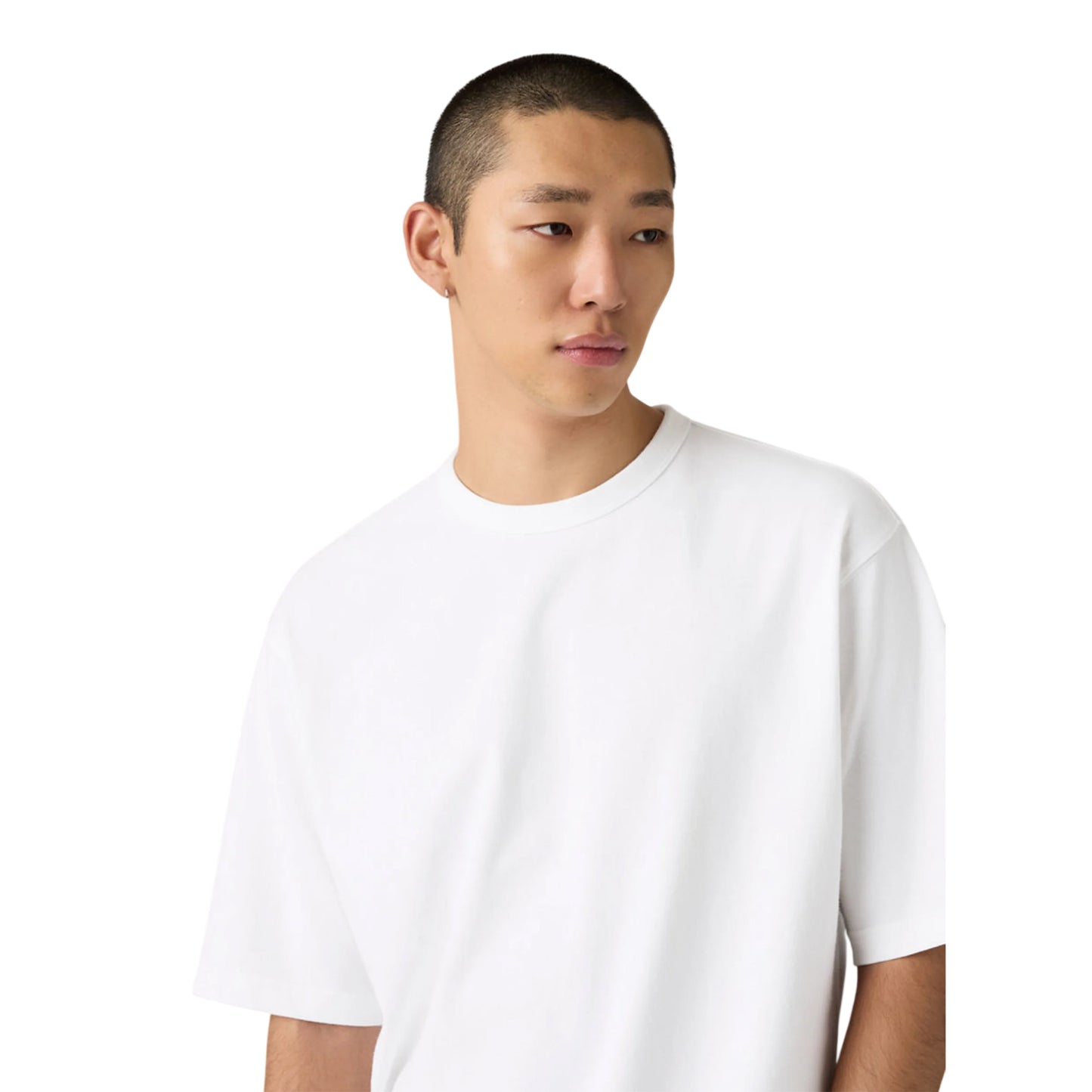 Black - Side - Levis Mens Hayes Plain Boxy T-Shirt