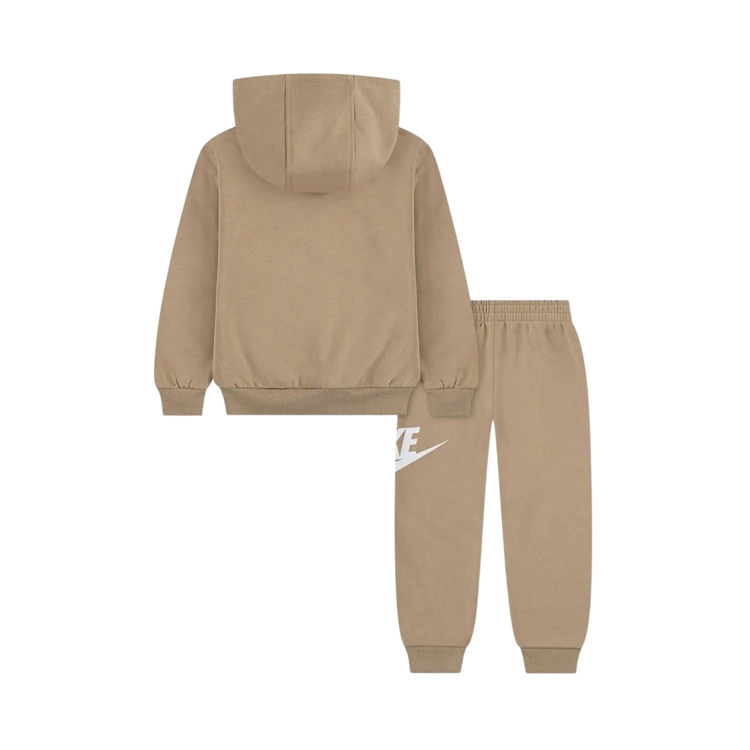 Hemp - Back - Nike Boys Logo Fleece Long-Sleeved Tracksuit Set