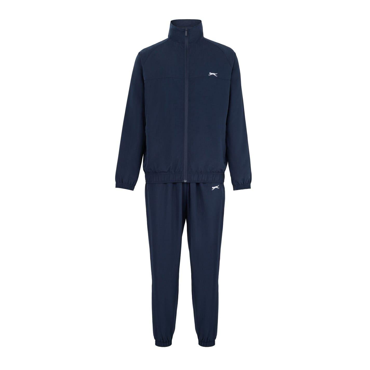 Navy - Front - Slazenger Mens Performance Tracksuit