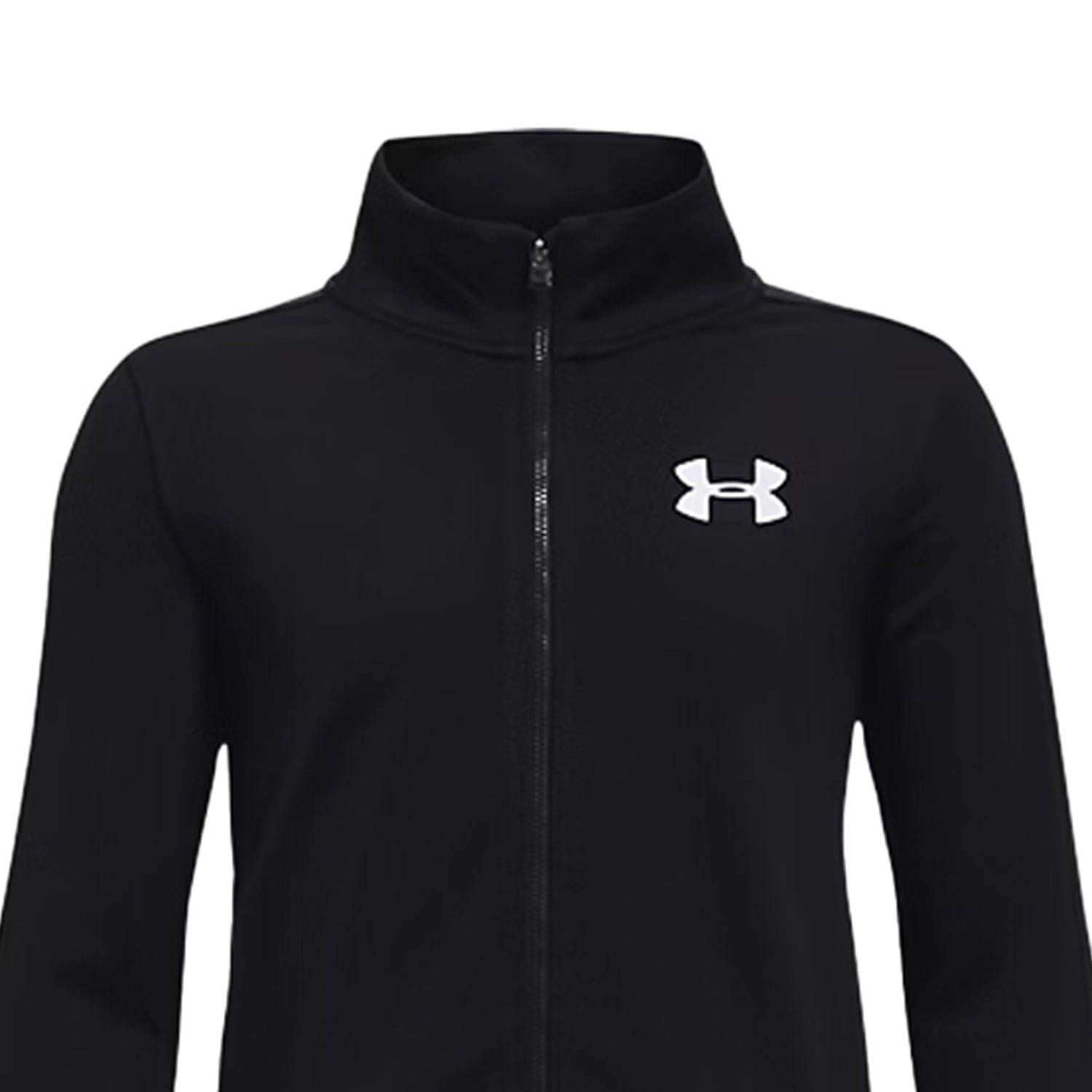 Black - Side - Under Armour Boys Rival Loose Tracksuit Set