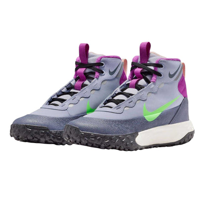 Ghost-Green-Black - Pack Shot - Nike Childrens-Kids Terrascout Leather Trainers