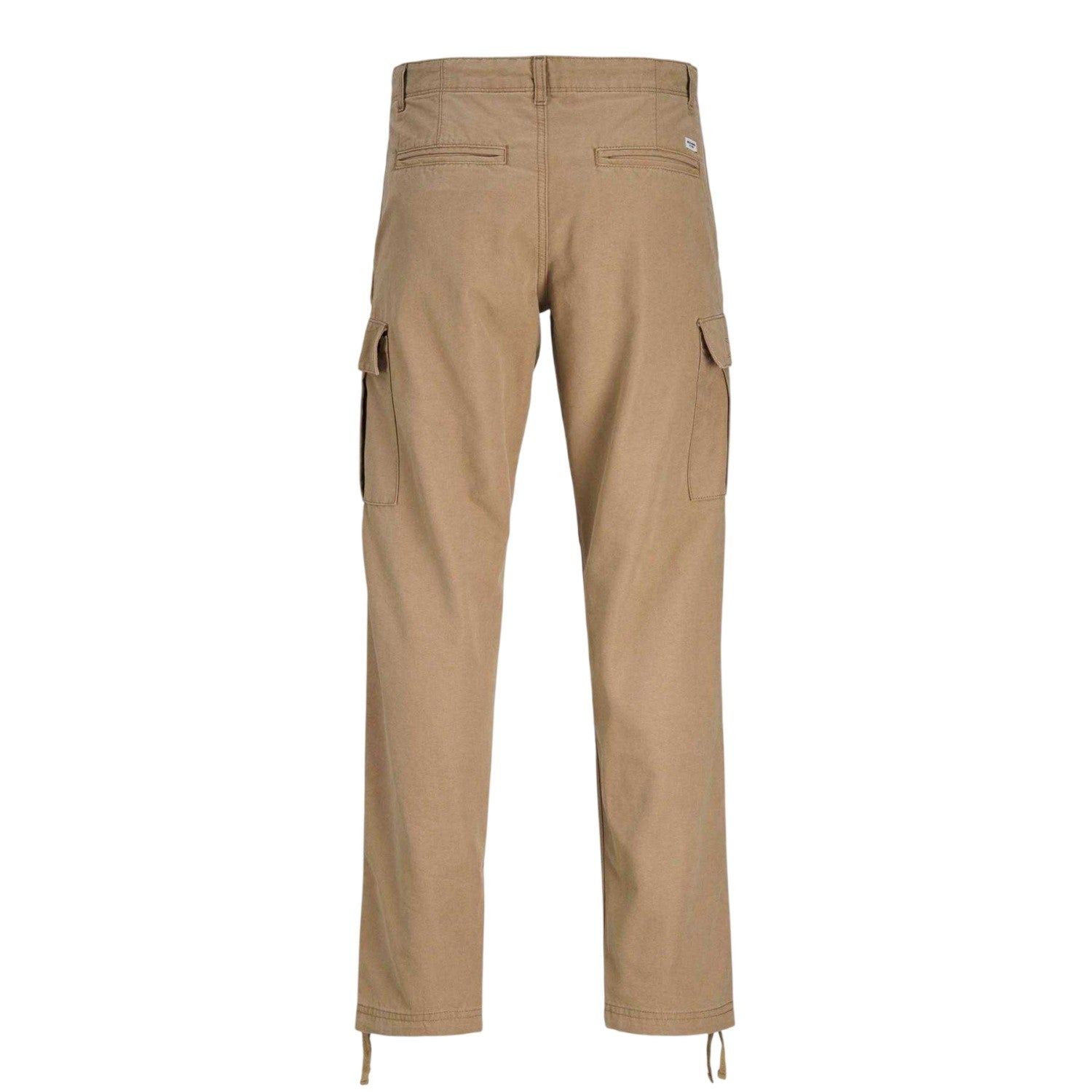 Beige - Back - Jack And Jones Mens Kane Barkley Cargo Trousers
