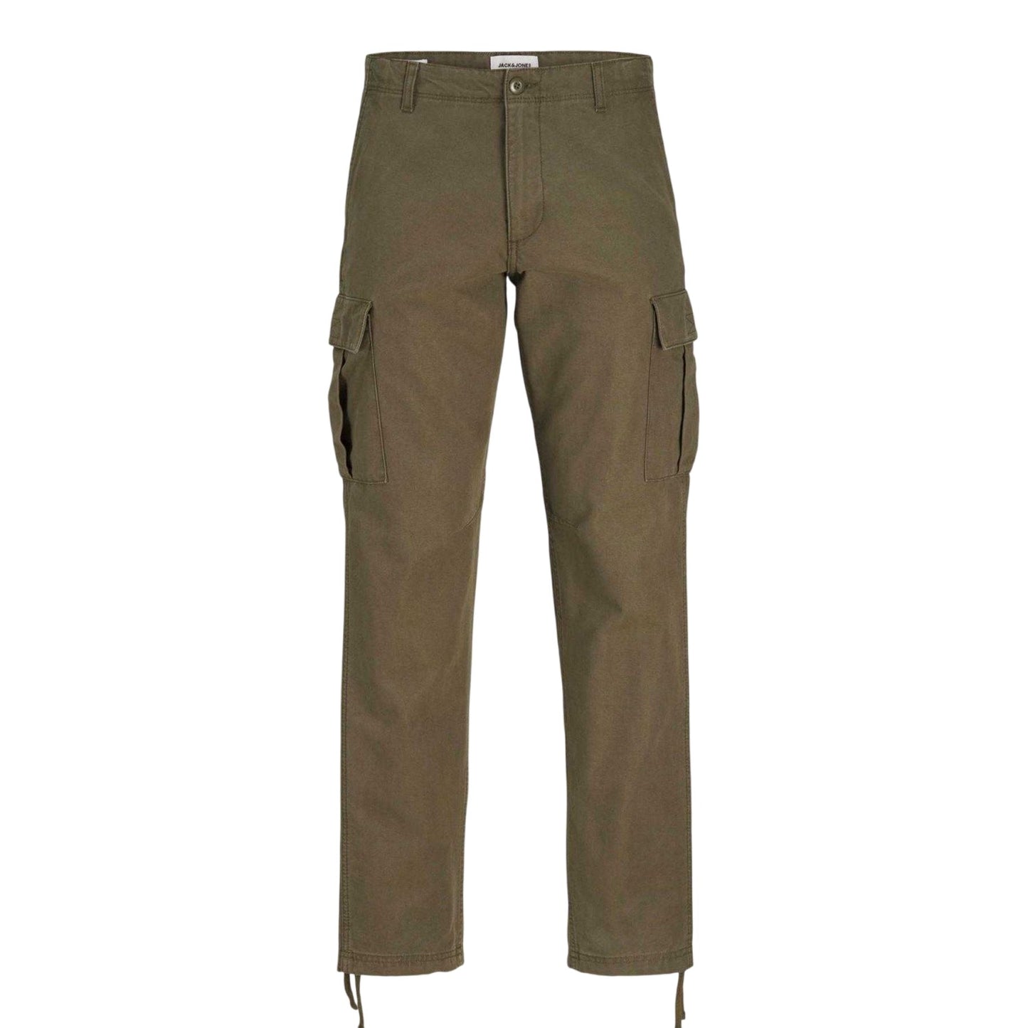 Olive Night - Front - Jack And Jones Mens Kane Barkley Cargo Trousers