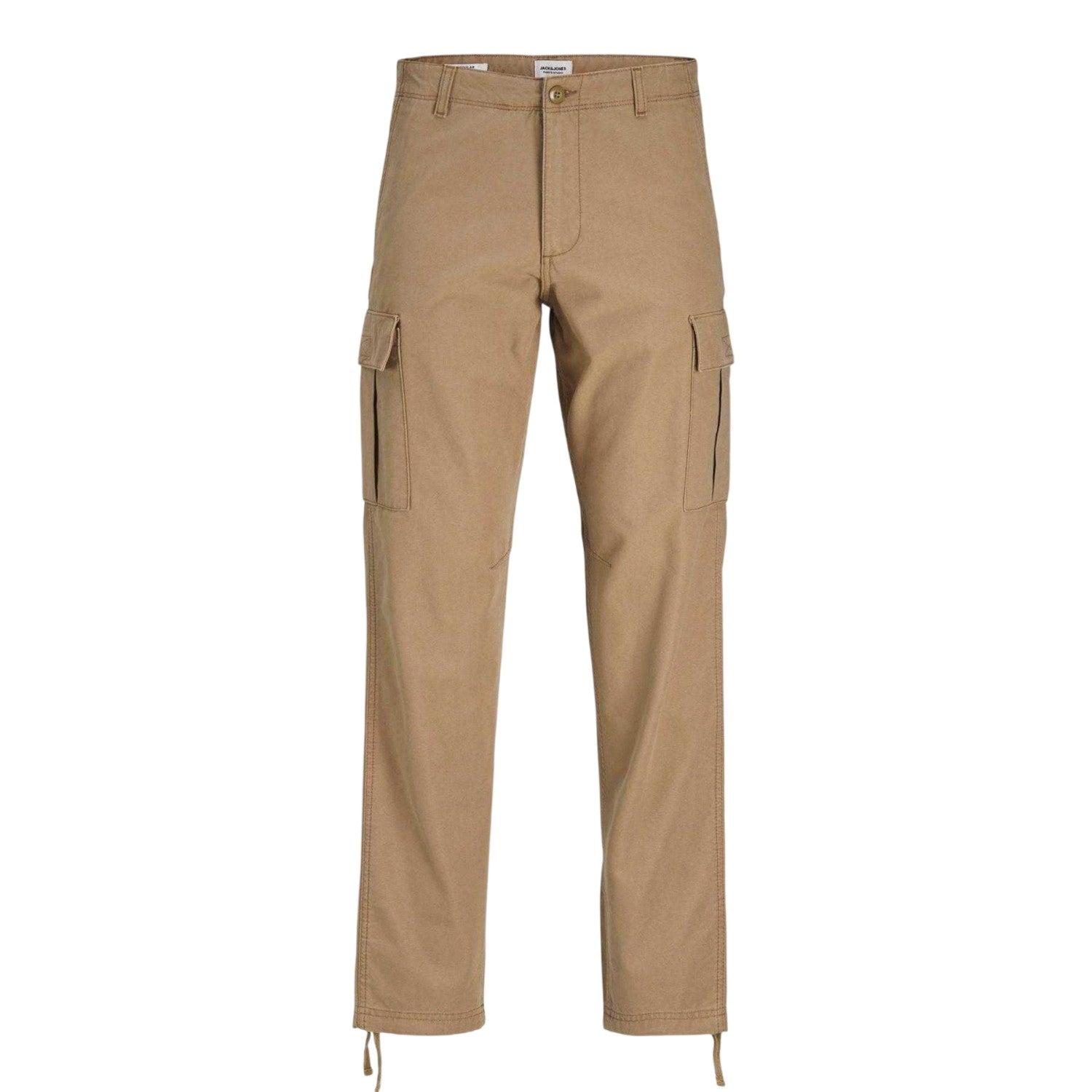 Beige - Front - Jack And Jones Mens Kane Barkley Cargo Trousers
