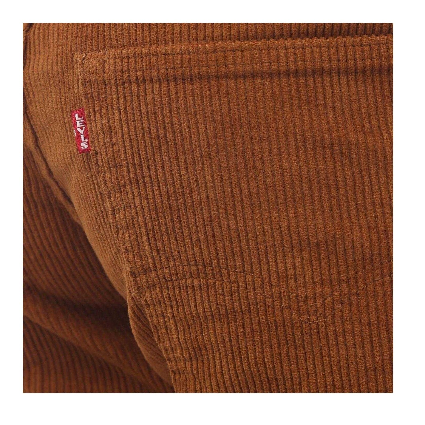Brown - Side - Levis Mens 568 Wide Leg Loose Cargo Trousers
