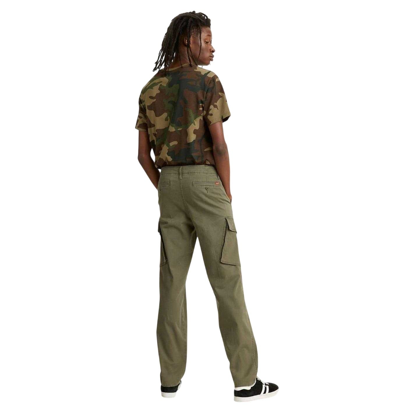 Olive Night - Back - Levis Mens Tapered Cargo Trousers