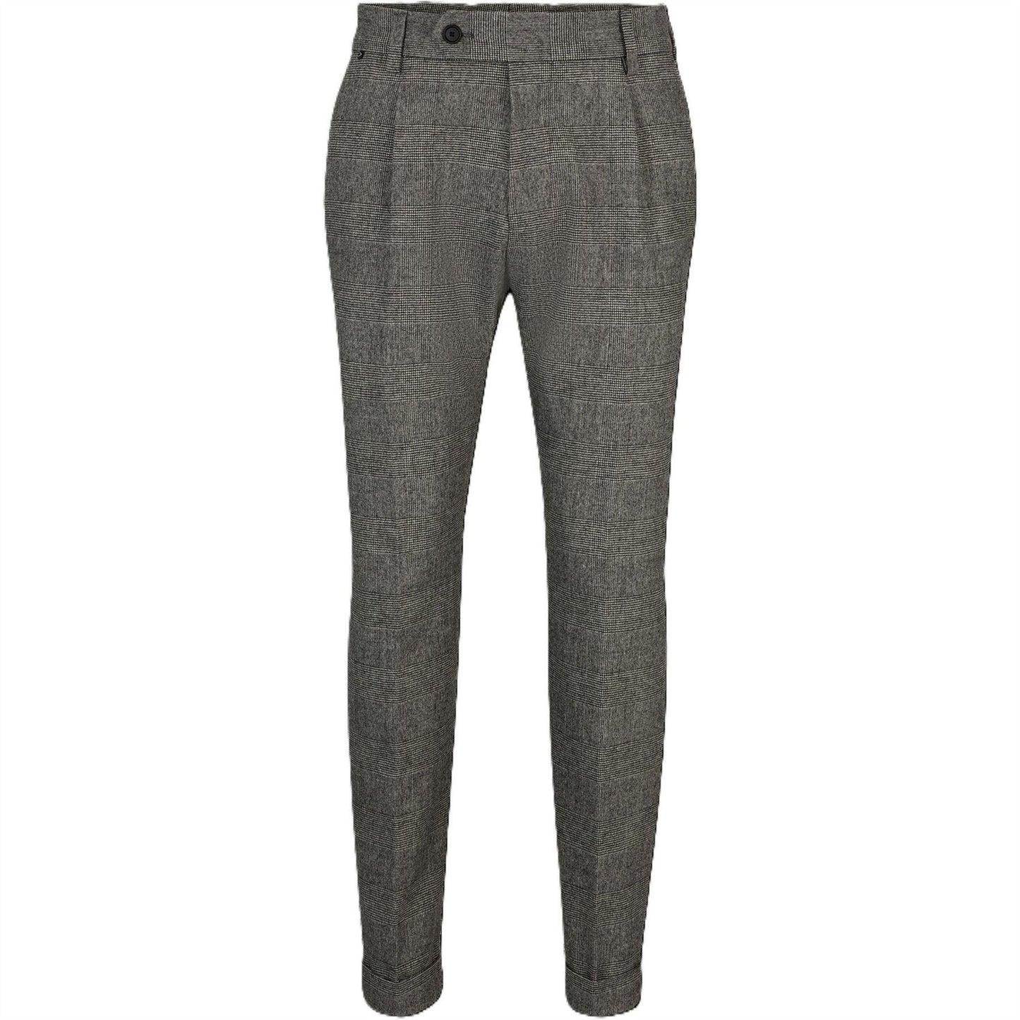 Black - Front - Boss Mens Perin Pleated Trousers