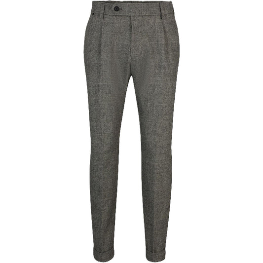 Black - Front - Boss Mens Perin Pleated Trousers