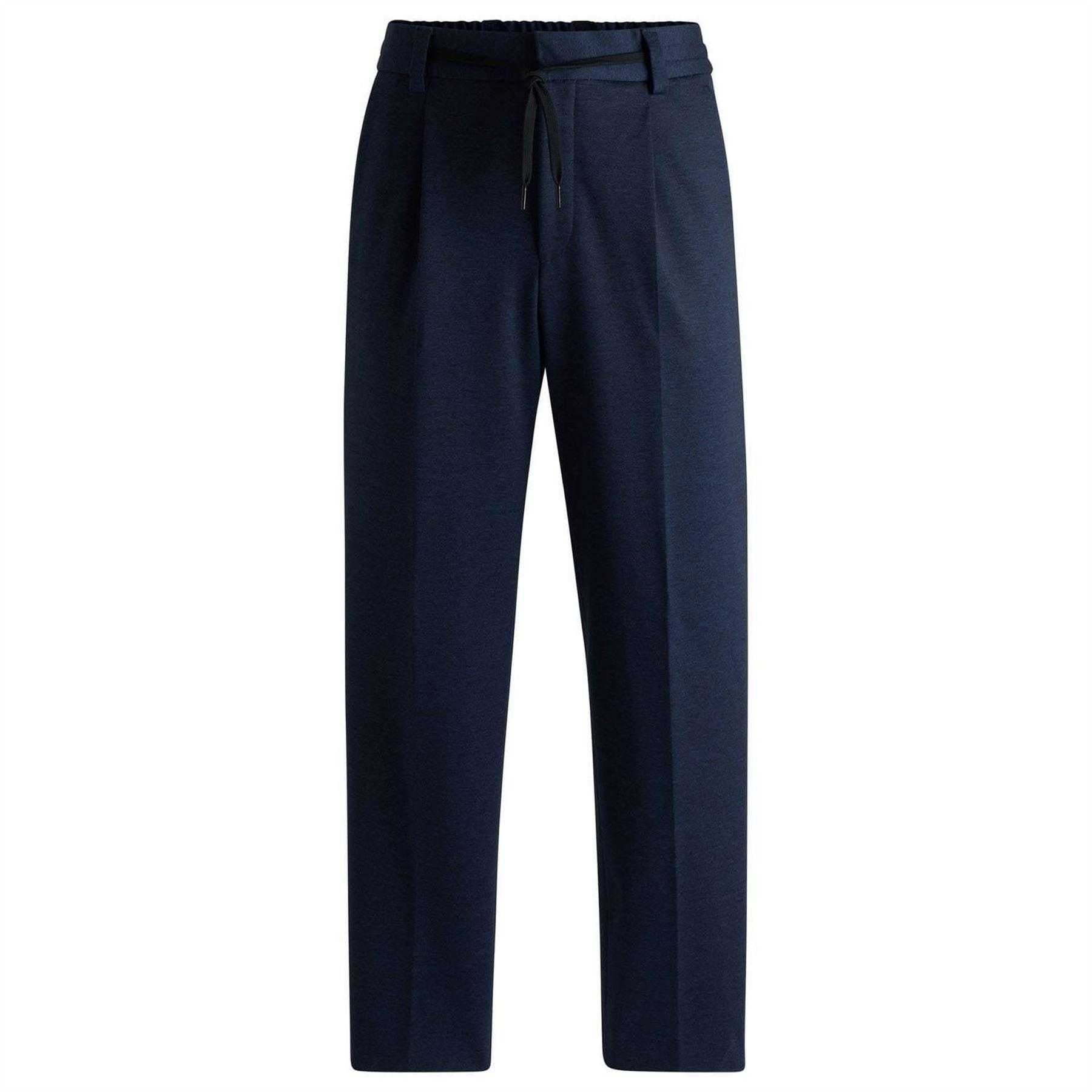 Dark Blue - Front - Hugo Mens Gos241 Trousers