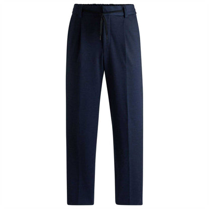 Dark Blue - Front - Hugo Mens Gos241 Trousers