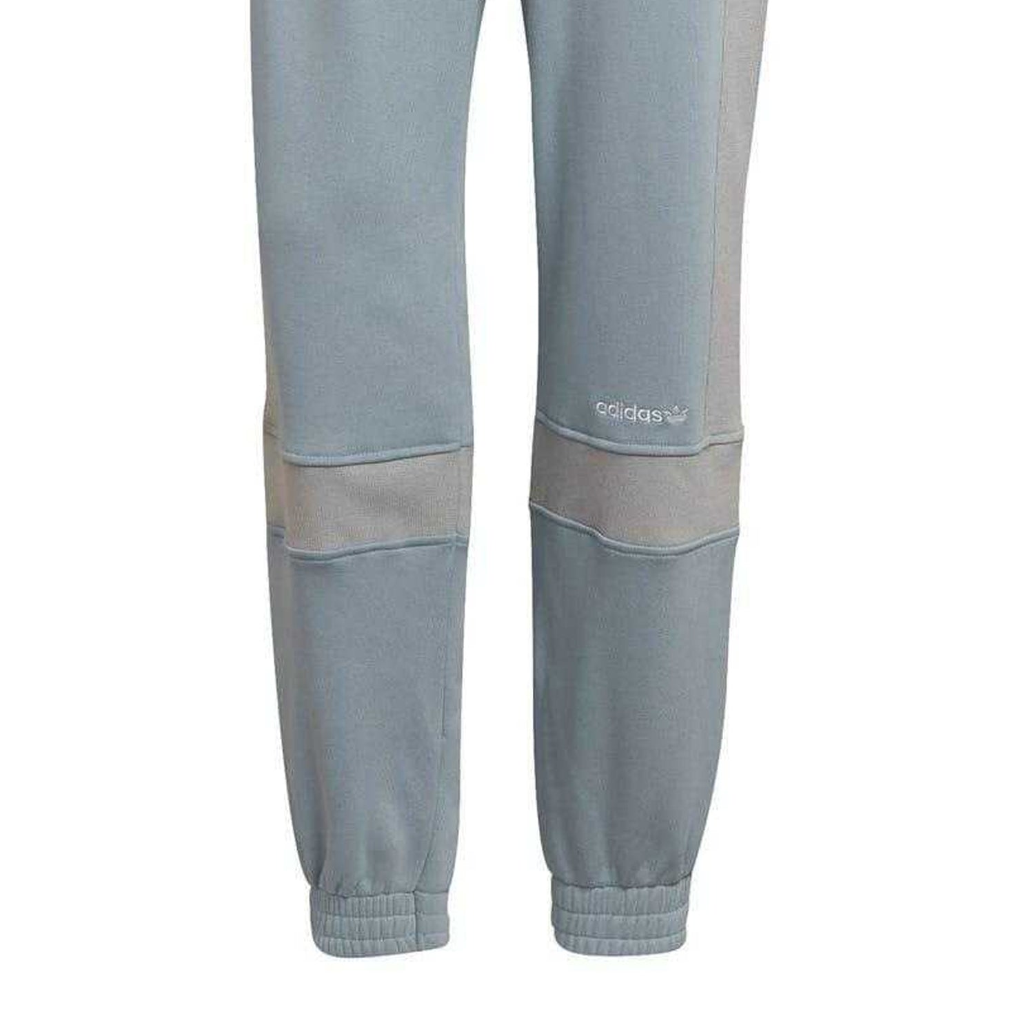 Grey - Side - Essentials Womens-Ladies Essentials 3 Stripes Joggers