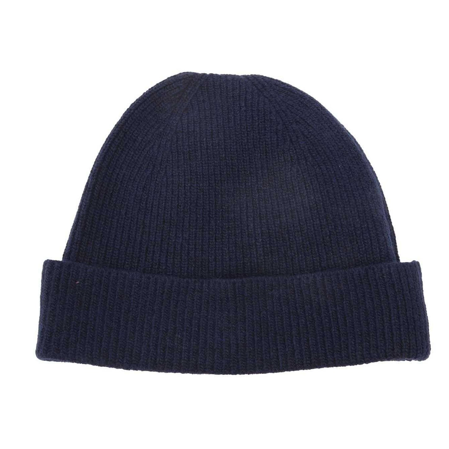 Navy-White - Back - Palm Angels Childrens-Kids Logo Knitted Beanie