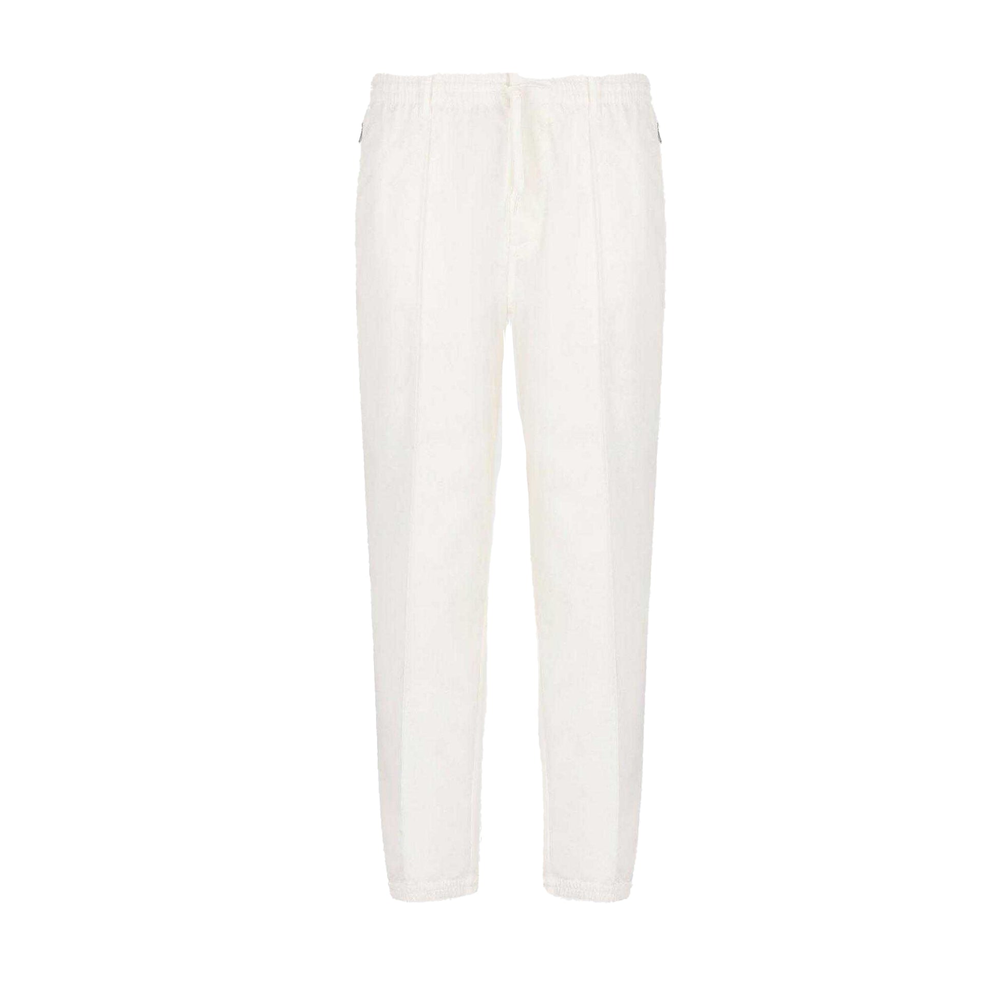 White - Front - Emporio Armani EA7 Mens Tapered Trousers
