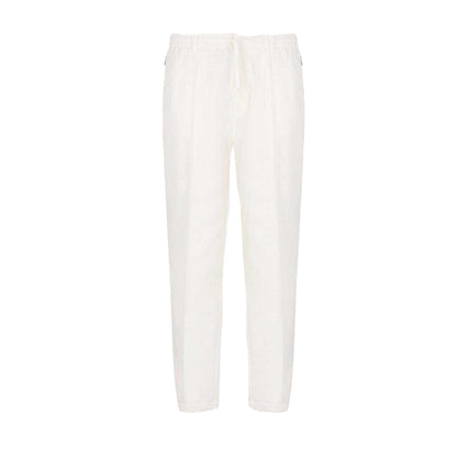 White - Front - Emporio Armani EA7 Mens Tapered Trousers