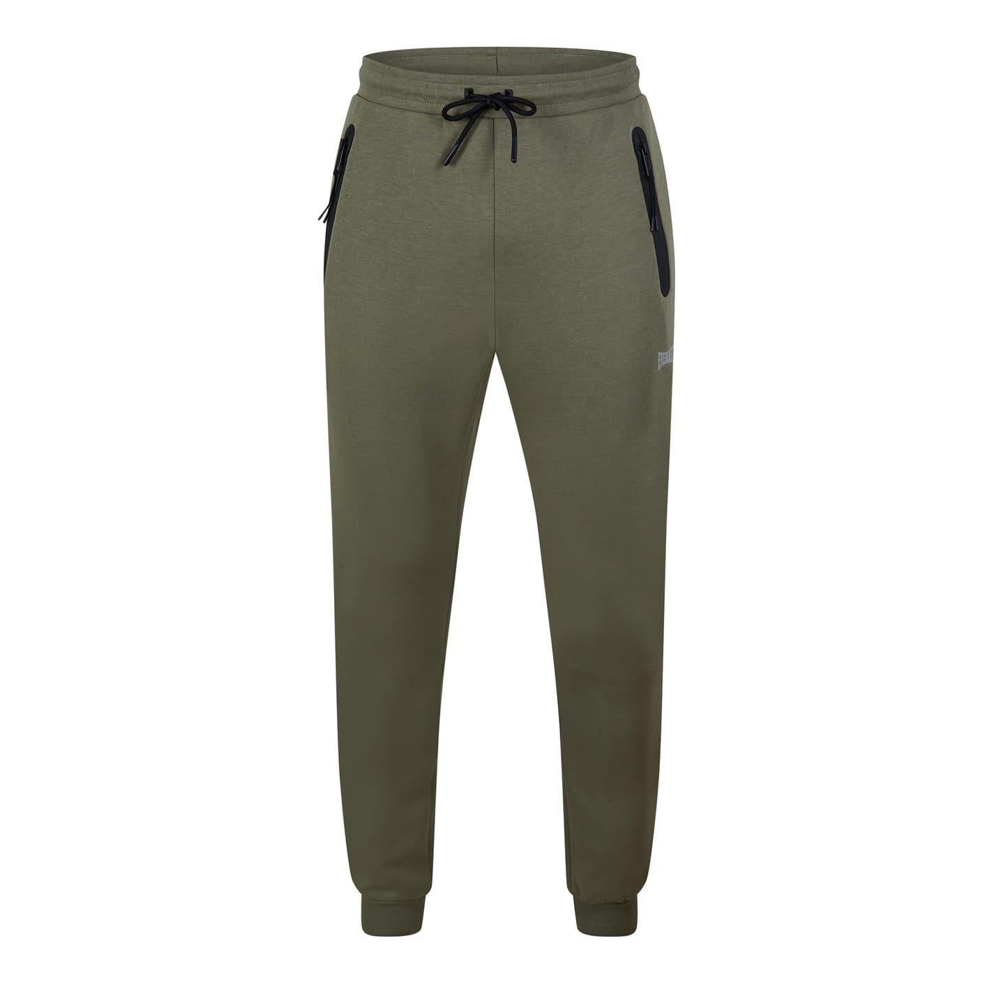 Khaki - Front - Everlast Mens Elite Narrow Joggers