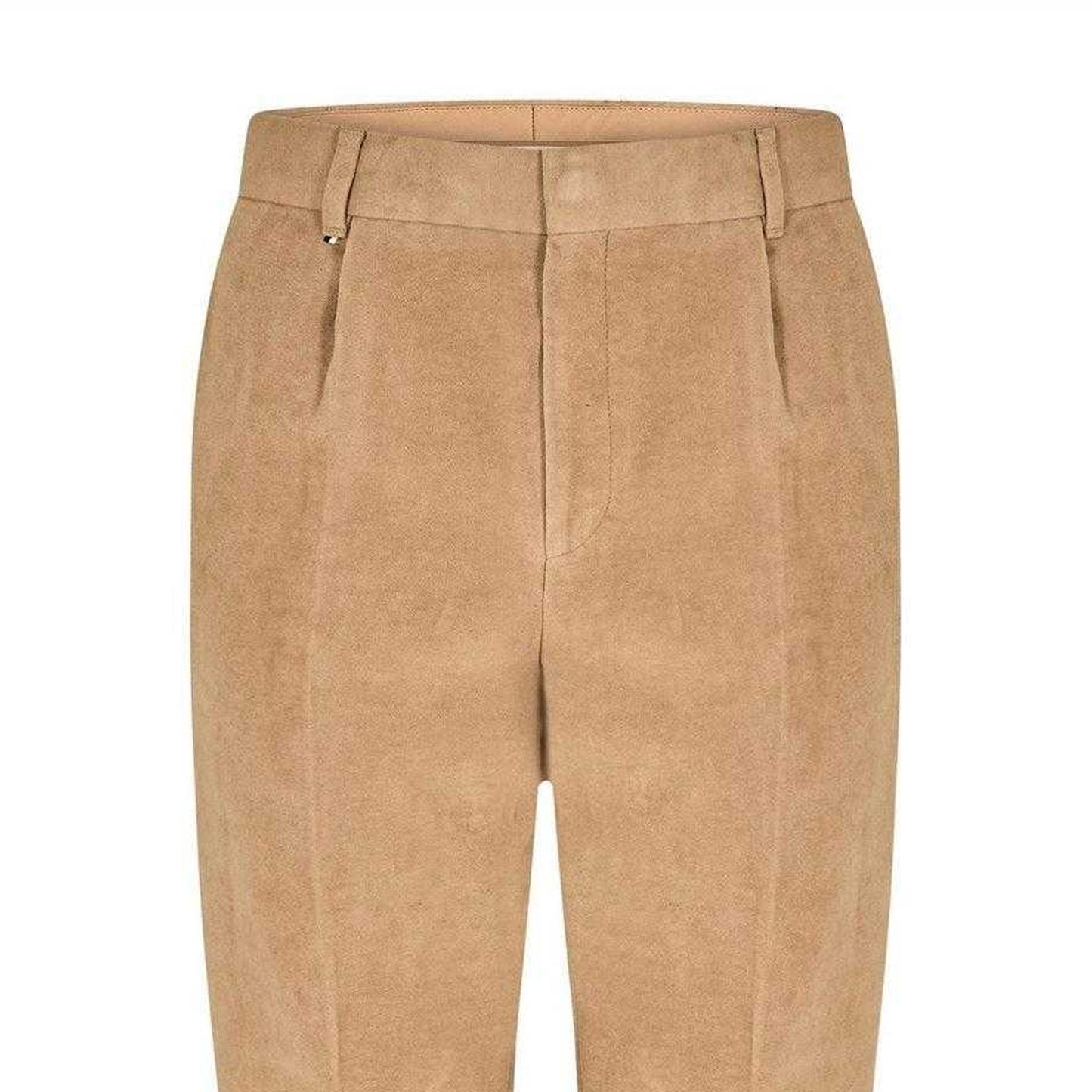 Beige - Back - Boss Mens Peter Straight Leg Trousers