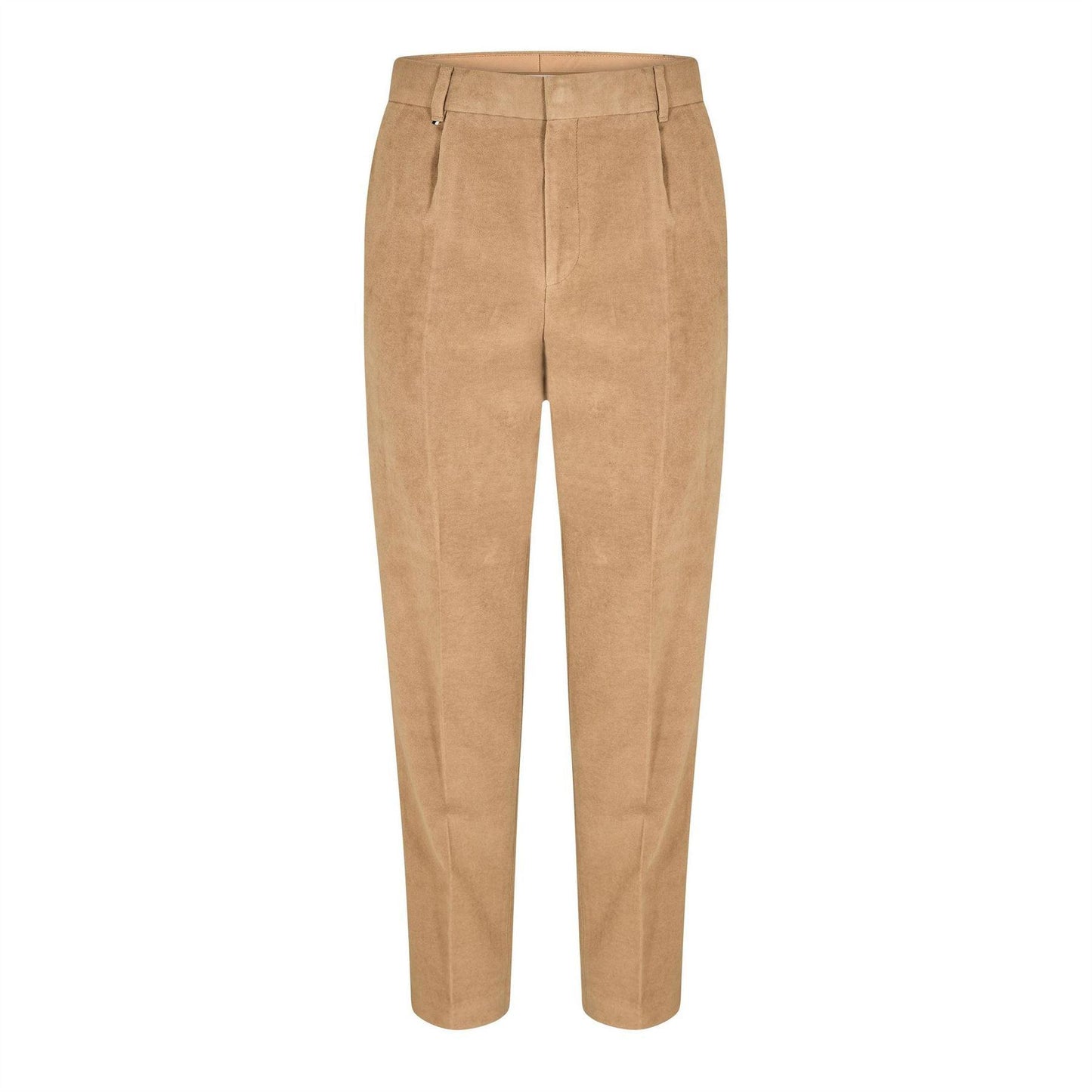Beige - Front - Boss Mens Peter Straight Leg Trousers