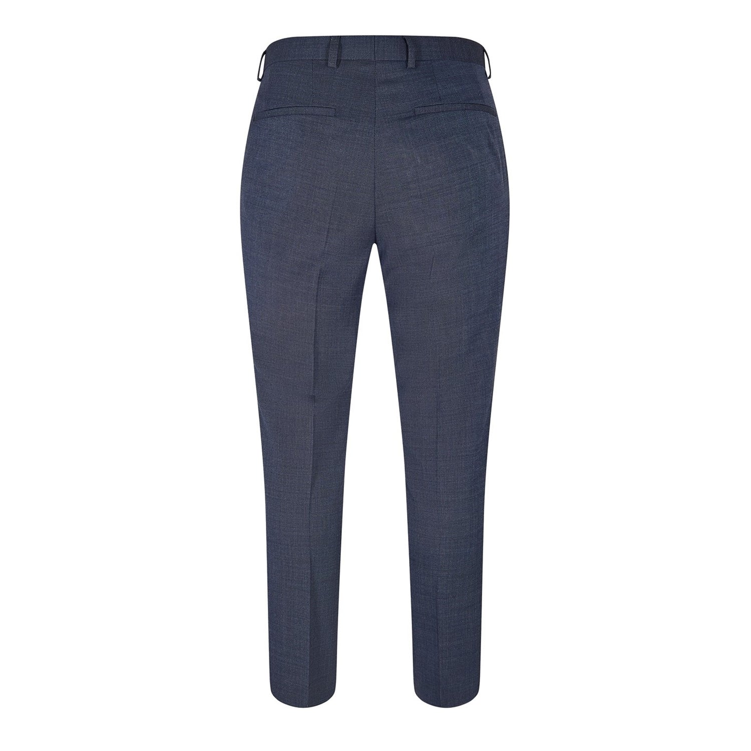 Blue - Back - Boss Mens Straight Leg Trousers