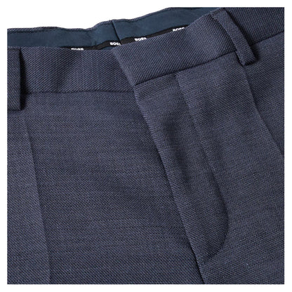 Blue - Side - Boss Mens Straight Leg Trousers