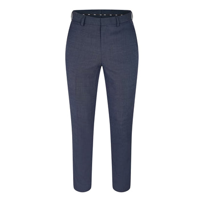 Blue - Front - Boss Mens Straight Leg Trousers